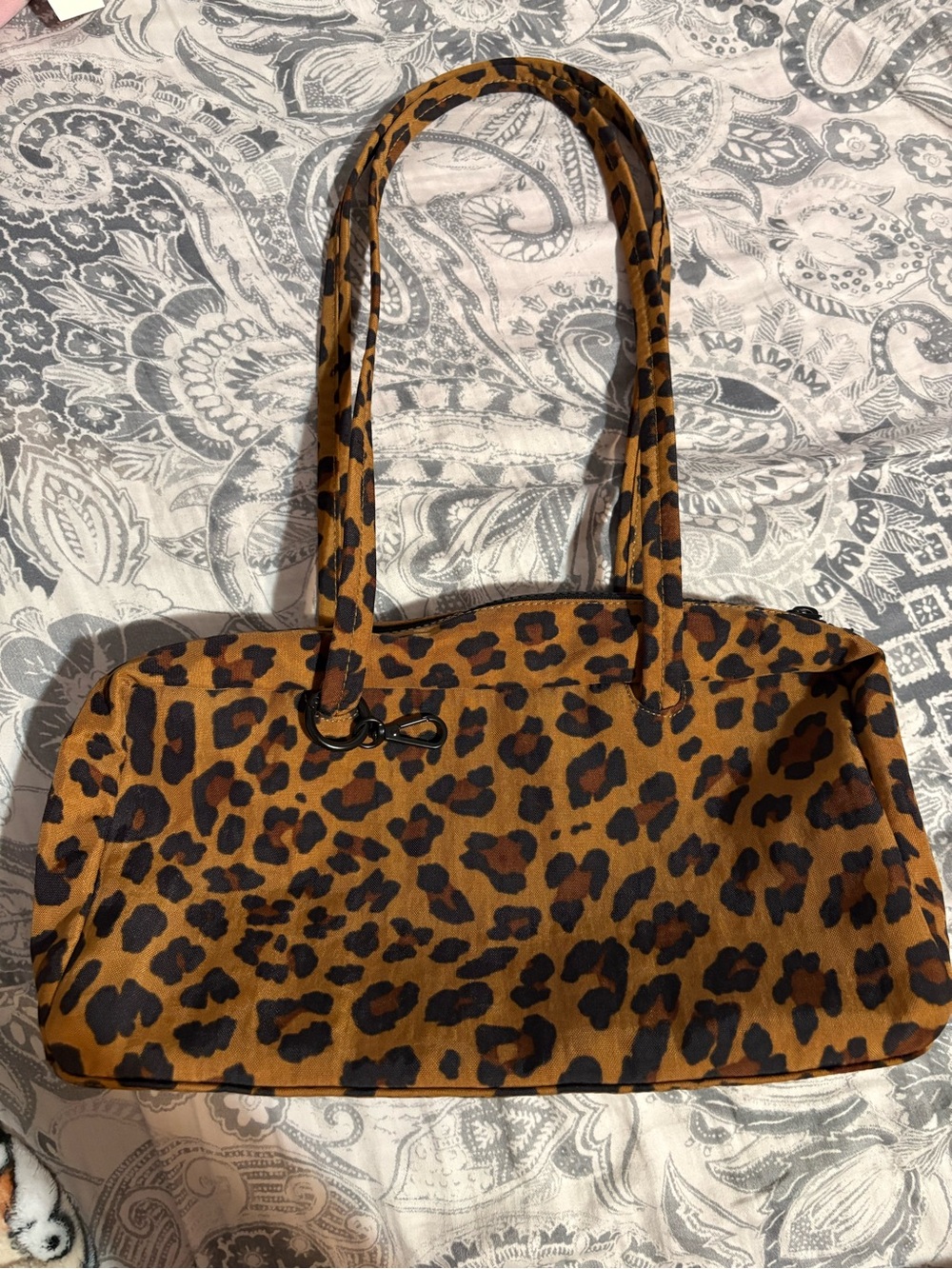 Baggu Leopard Print Bowler Bag